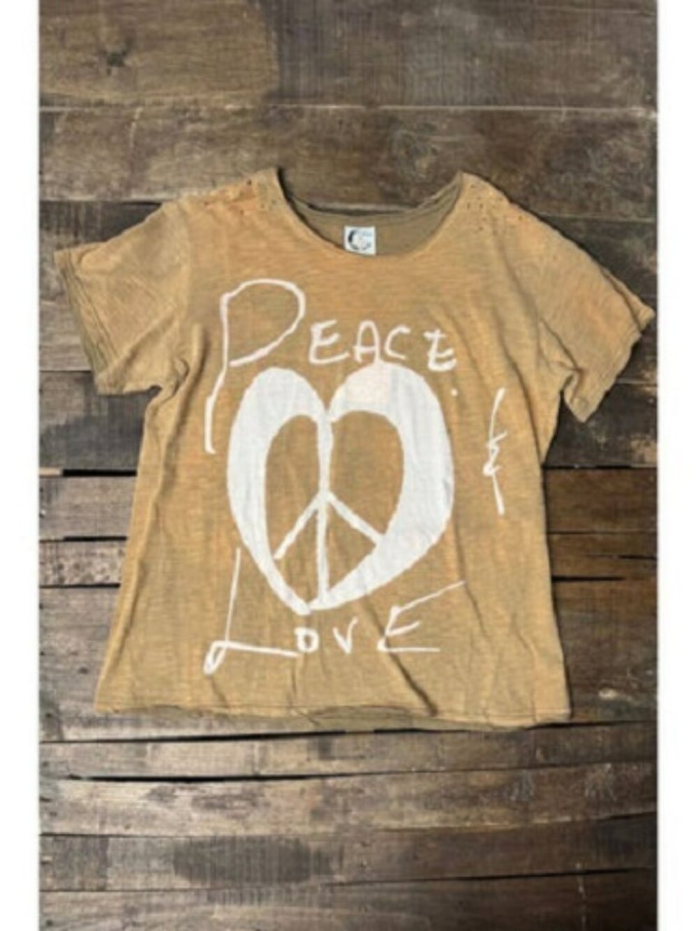 Jaded Gypsy Peace and Love Tee NEW
